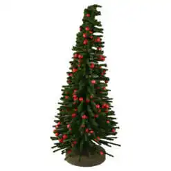 Brad cu bobite foam rosii 15x30 CM