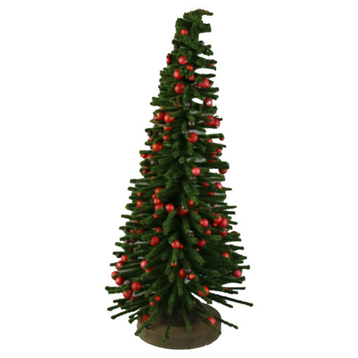 Brad cu bobite foam rosii 15x30 CM