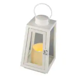 Felinar plastic cu lumanare led 11x20 CM