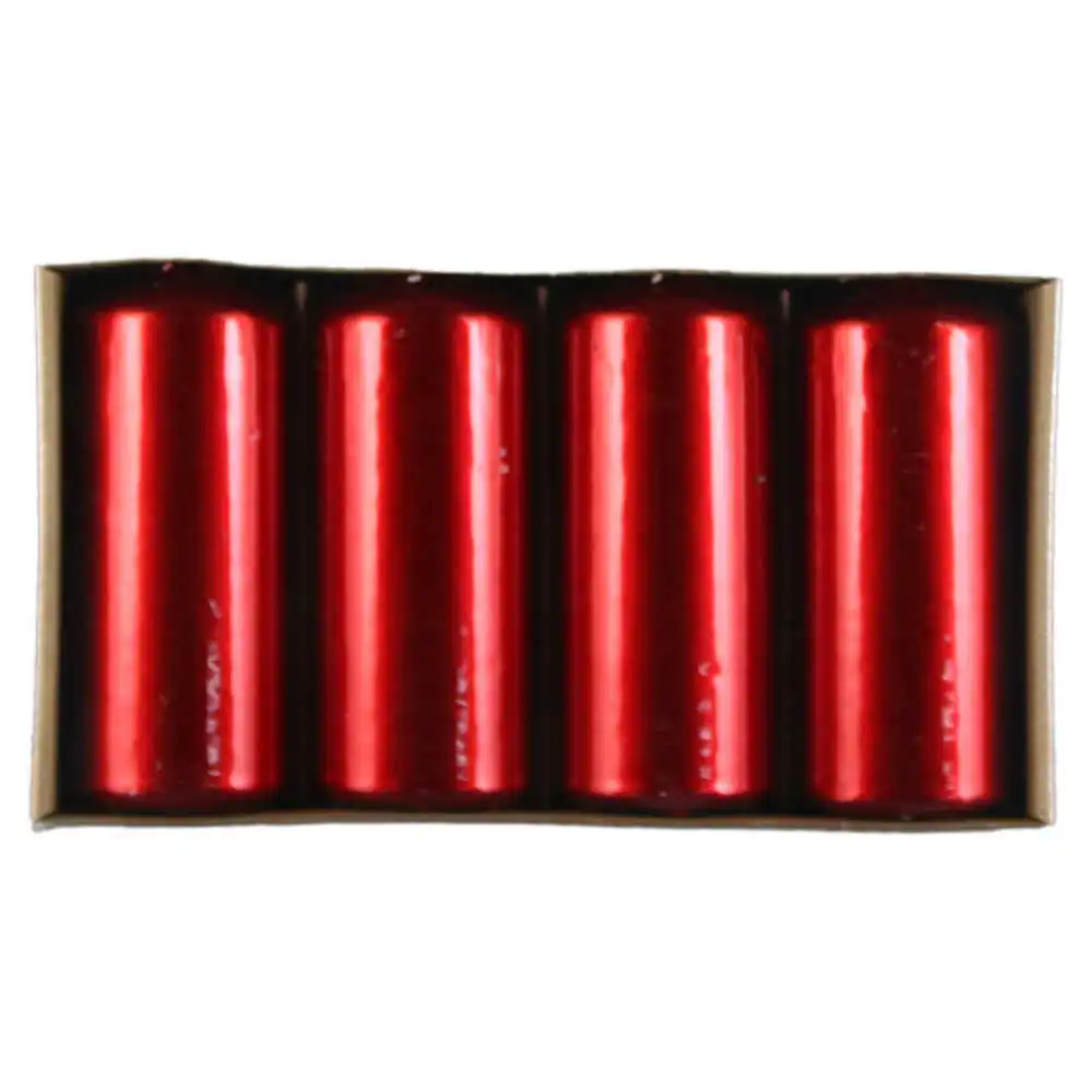 Set 4 lumanari metalizate 5x12 CM