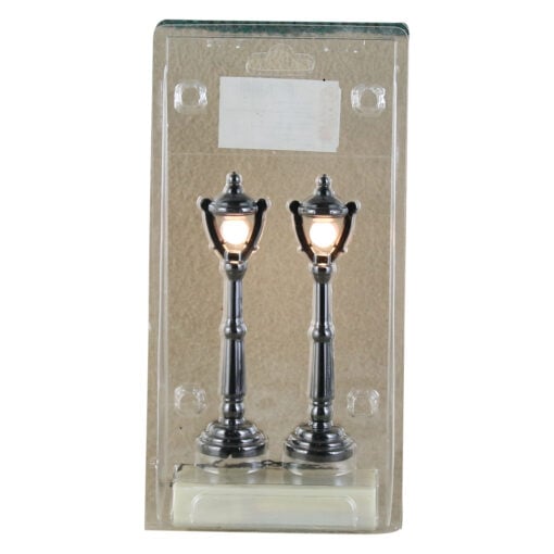 Set decoratiune cu led 2 felinare stradale 12 CM