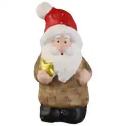 Figurina Mos Craciun din ceramica 4x7 CM