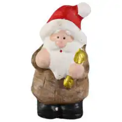 Figurina Mos Craciun din ceramica 4x7 CM