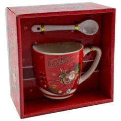 Cana cu lingurita din ceramica 150 ml