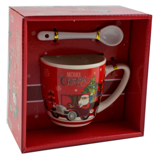 Cana cu lingurita din ceramica 150 ml