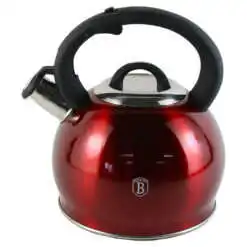 Ceainic din otel inoxidabil cu fluier 3 L Berlinger Haus - Colectia Burgundy Metallic Line