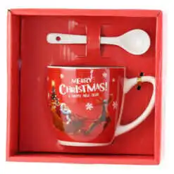 Cana cu lingurita din ceramica 220 ml