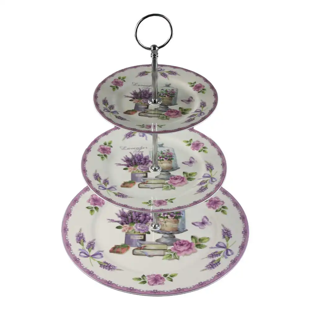 Platou din ceramica cu 3 nivele Platou din ceramica cu 3 nivele