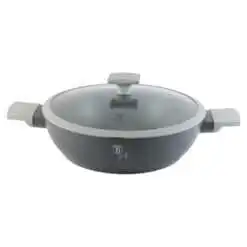 Cratita marmorata cu capac 28 CM