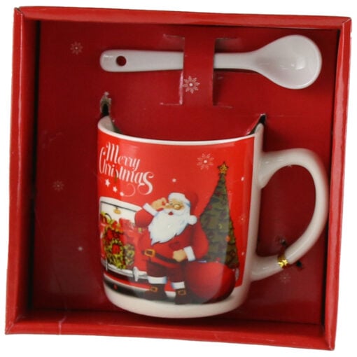 Cana cu lingurita din ceramica 150 ml