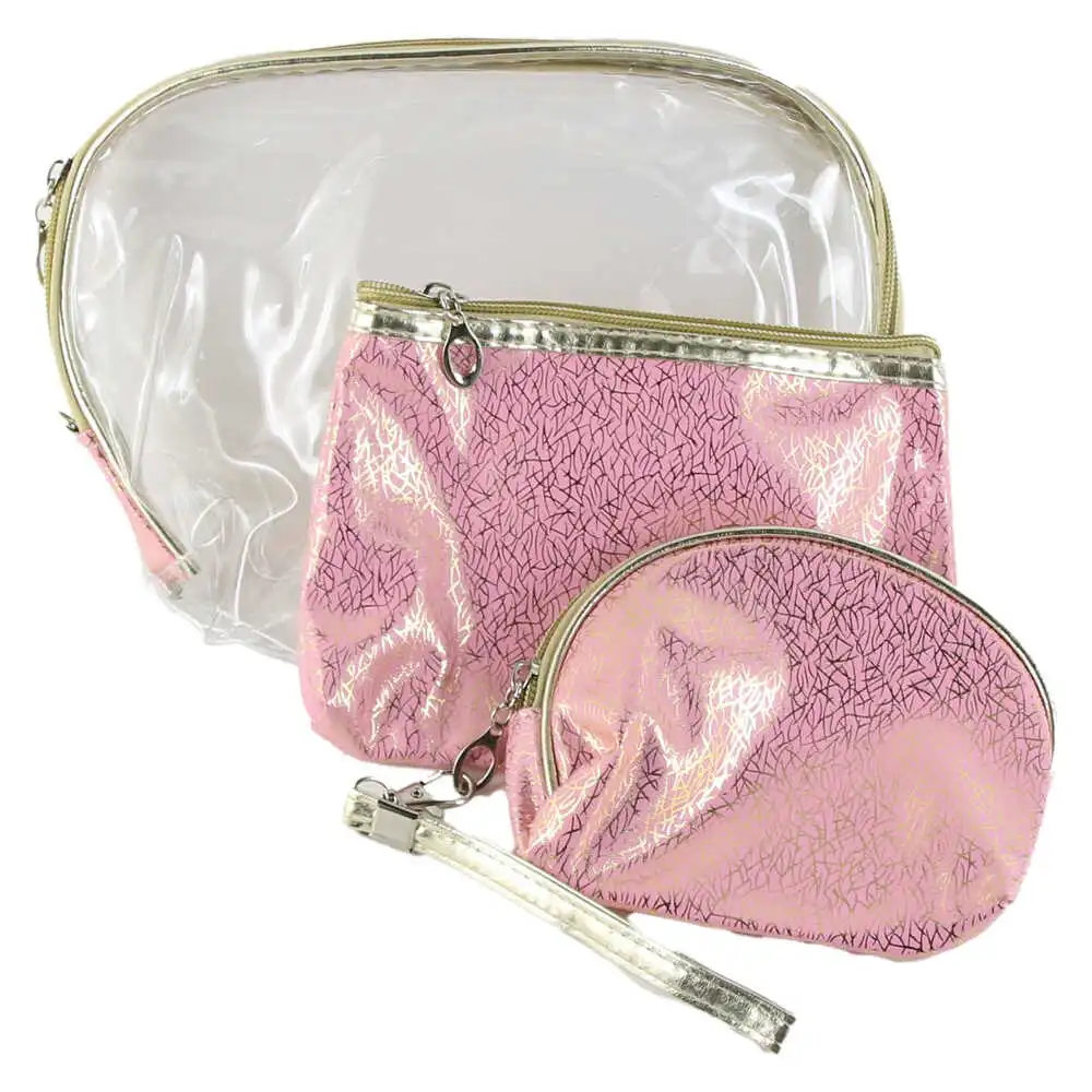 Set 3 genti pentru cosmetice 25x17 CM