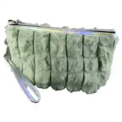 Geanta cosmetica pufoasa din blana sintetica 22x13 CM