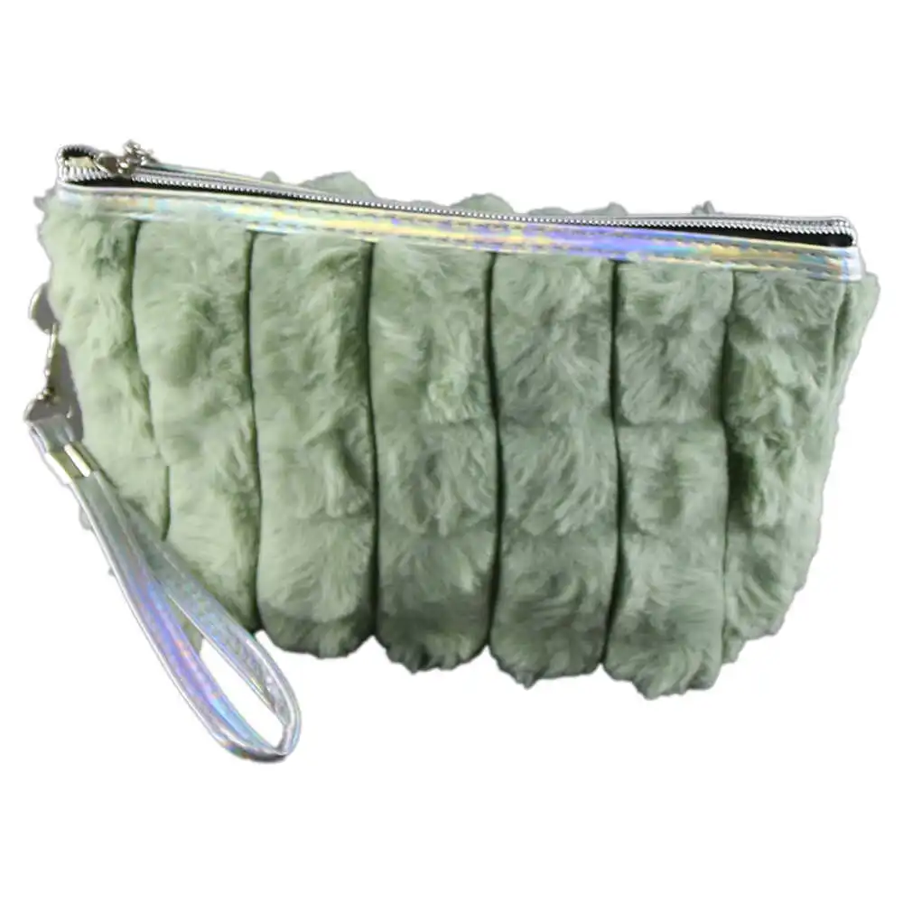 Geanta cosmetica pufoasa din blana sintetica 22x13 CM