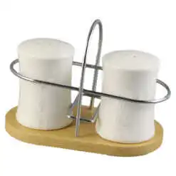 Set solnita si pipernita cu suport inox