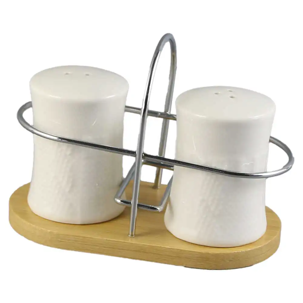 Set solnita si pipernita cu suport inox