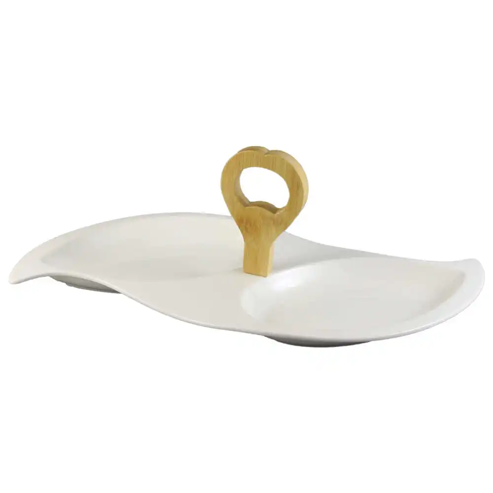 Tava din ceramica cu doua compartimente 40x15 CM