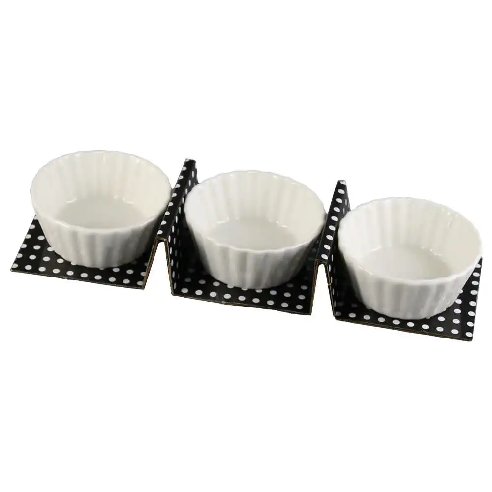 Set 3 boluri din portelan 7 CM