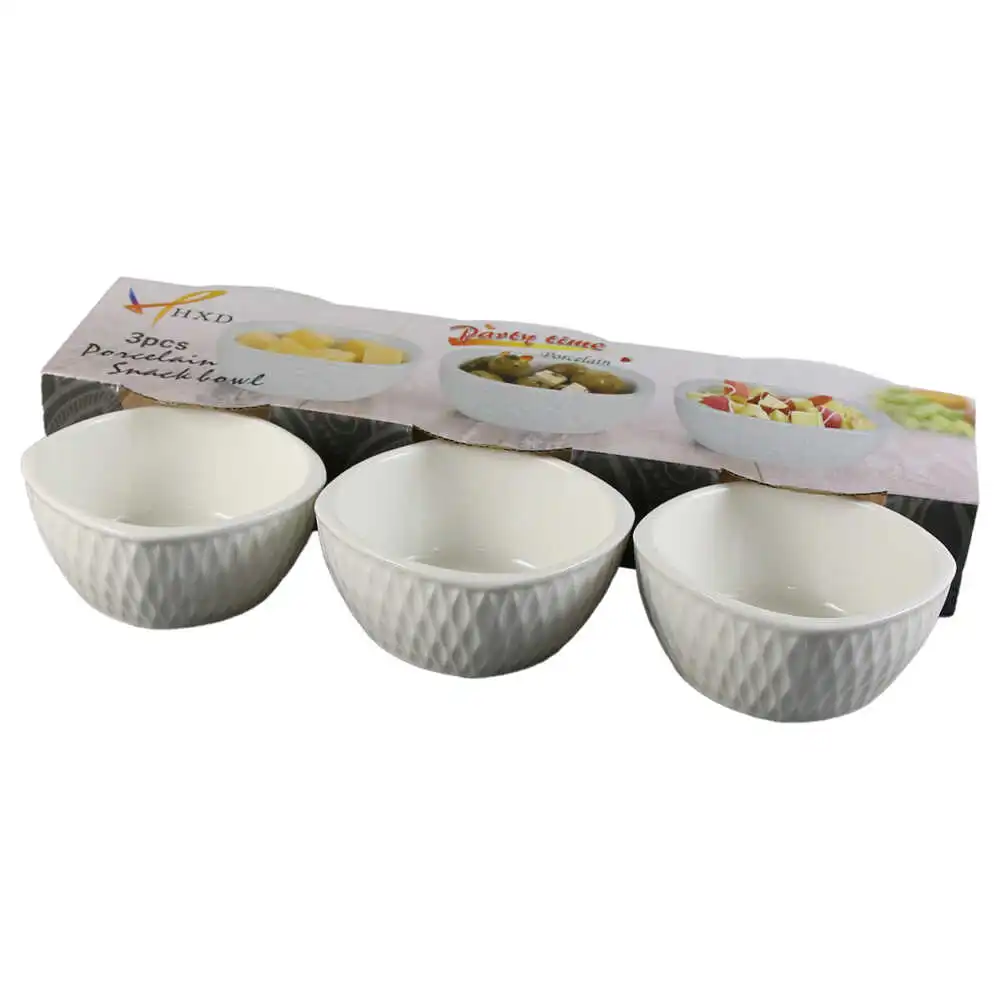 Set 3 boluri din portelan 9 CM Set 3 boluri din portelan 9 CM