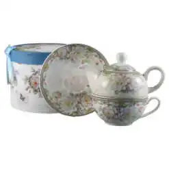 Set ceainic cu ceasca si farfurioara 350 ml/310 ml