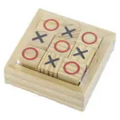 Joc din lemn Tic-Tac Toe 8x8 CM