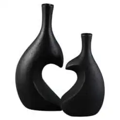 Set 2 vaze din ceramica Inima 24 CM