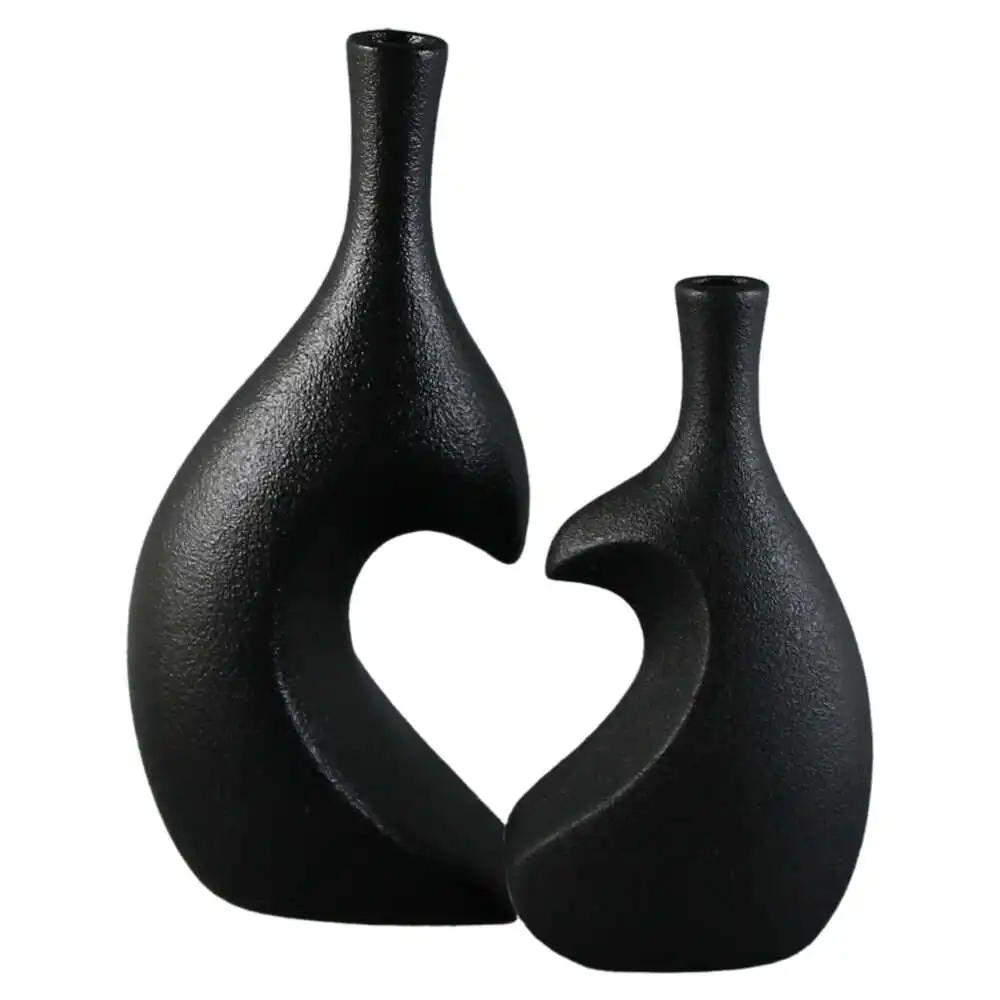 Set 2 vaze din ceramica Inima 24 CM Set 2 vaze din ceramica Inima 24 CM