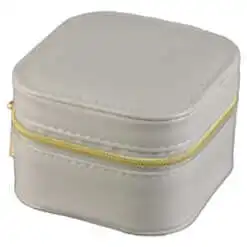 Cutie bijuterii cu sertar si fermoar 8.5x8.5x5.5 CM