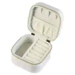 Cutie bijuterii cu sertar si fermoar 8.5x8.5x5.5 CM