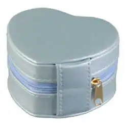Cutie bijuterii Inimioara cu sertar si fermoar 9x9x5.5 CM