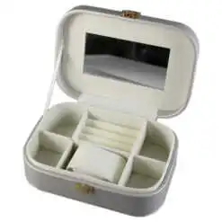 Cutie bijuterii cu sertar si oglinda 20x14x7 CM