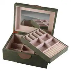 Cutie bijuterii cu sertar si oglinda 24x18x11 CM