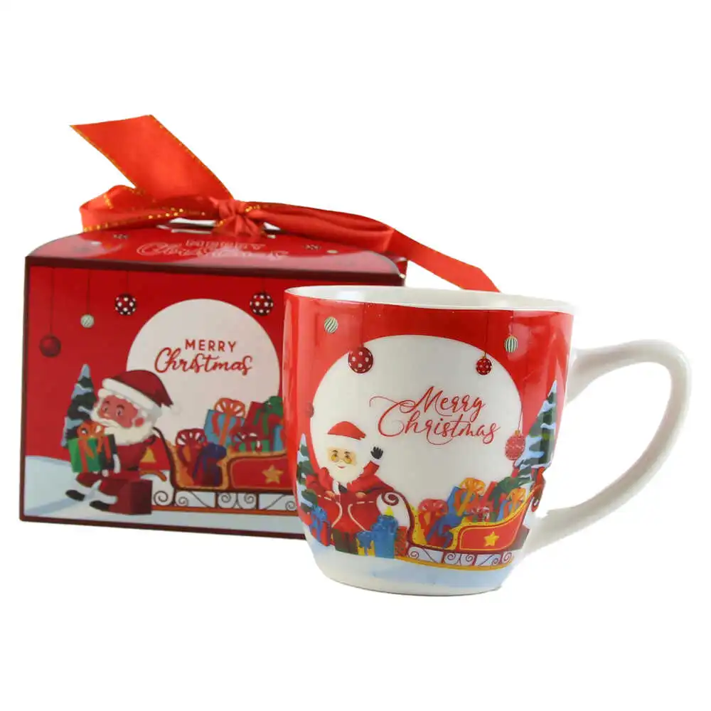 Cana de Craciun cu cutie cadou Cana de Craciun cu cutie cadou