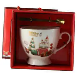 Cana de Craciun cu lingurita metalica