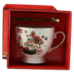 Cana de Craciun cu lingurita metalica