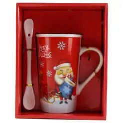 Cana de Craciun cu lingurita metalica