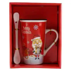 Cana de Craciun cu lingurita metalica