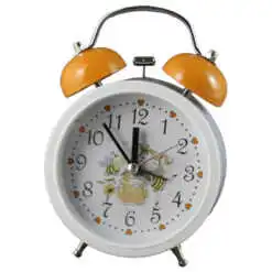 Ceas desteptator din metal si plastic 9x12 CM