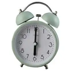 Ceas desteptator din metal si plastic 9x14 CM