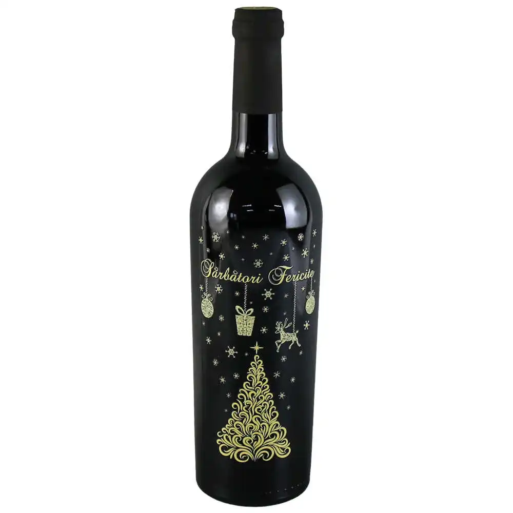Vin rosu sec 750 ml "Sarbatori Fericite"