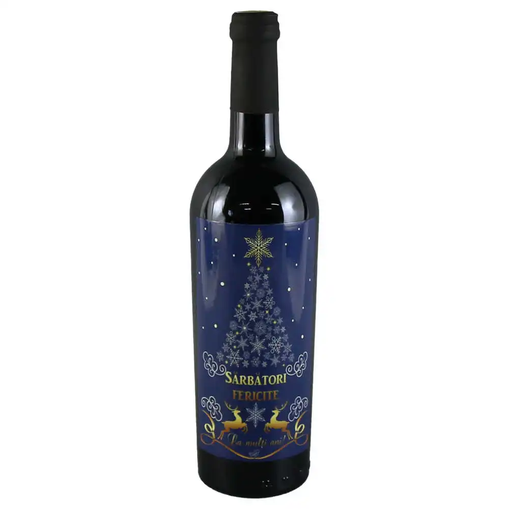 Vin rosu sec 750 ml "Sarbatori Fericite"
