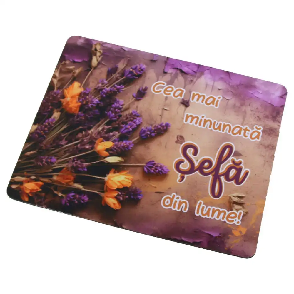 Mousepad "Cea mai minunata Sefa din lume!" 22x18 CM Mousepad "Cea mai minunata Sefa din lume!" 22x18 CM