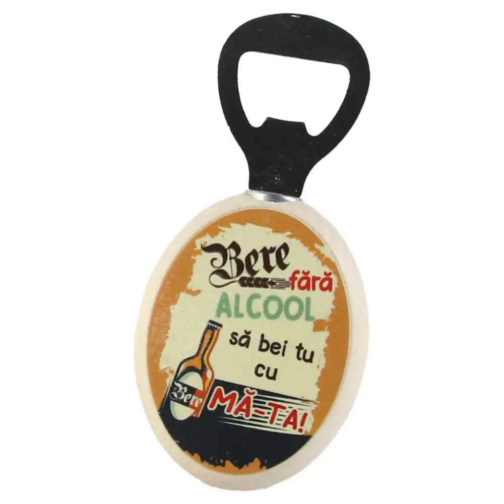 Desfacator pentru sticla "Bere fara alcool..." 5x12 CM Desfacator pentru sticla "Bere fara alcool..." 5x12 CM