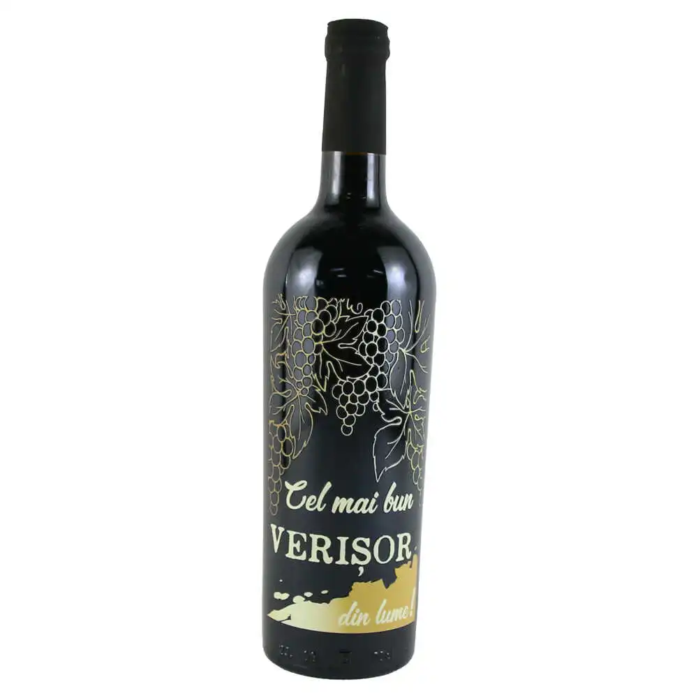 Vin rosu 750 ml "Cel mai bun Verisor din lume!" Vin rosu 750 ml "Cel mai bun Verisor din lume!"