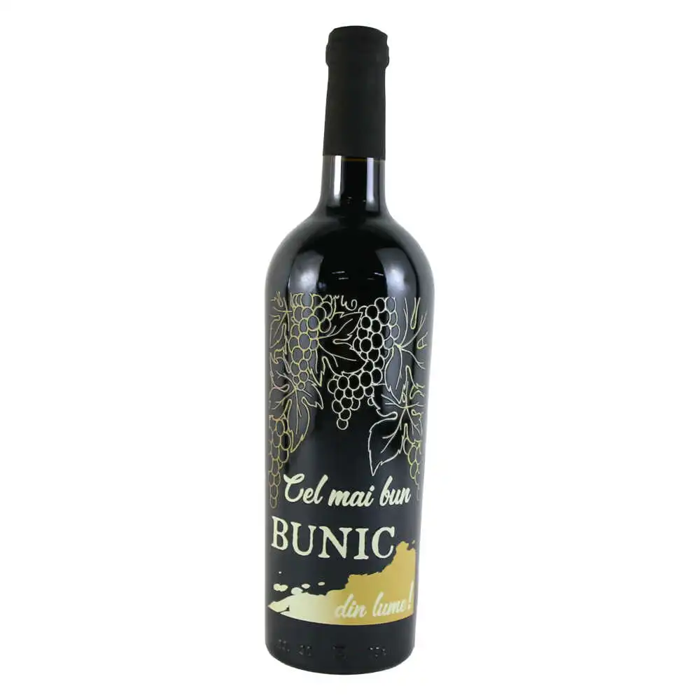 Vin rosu 750 ml "Cel mai bun Bunic din lume!"