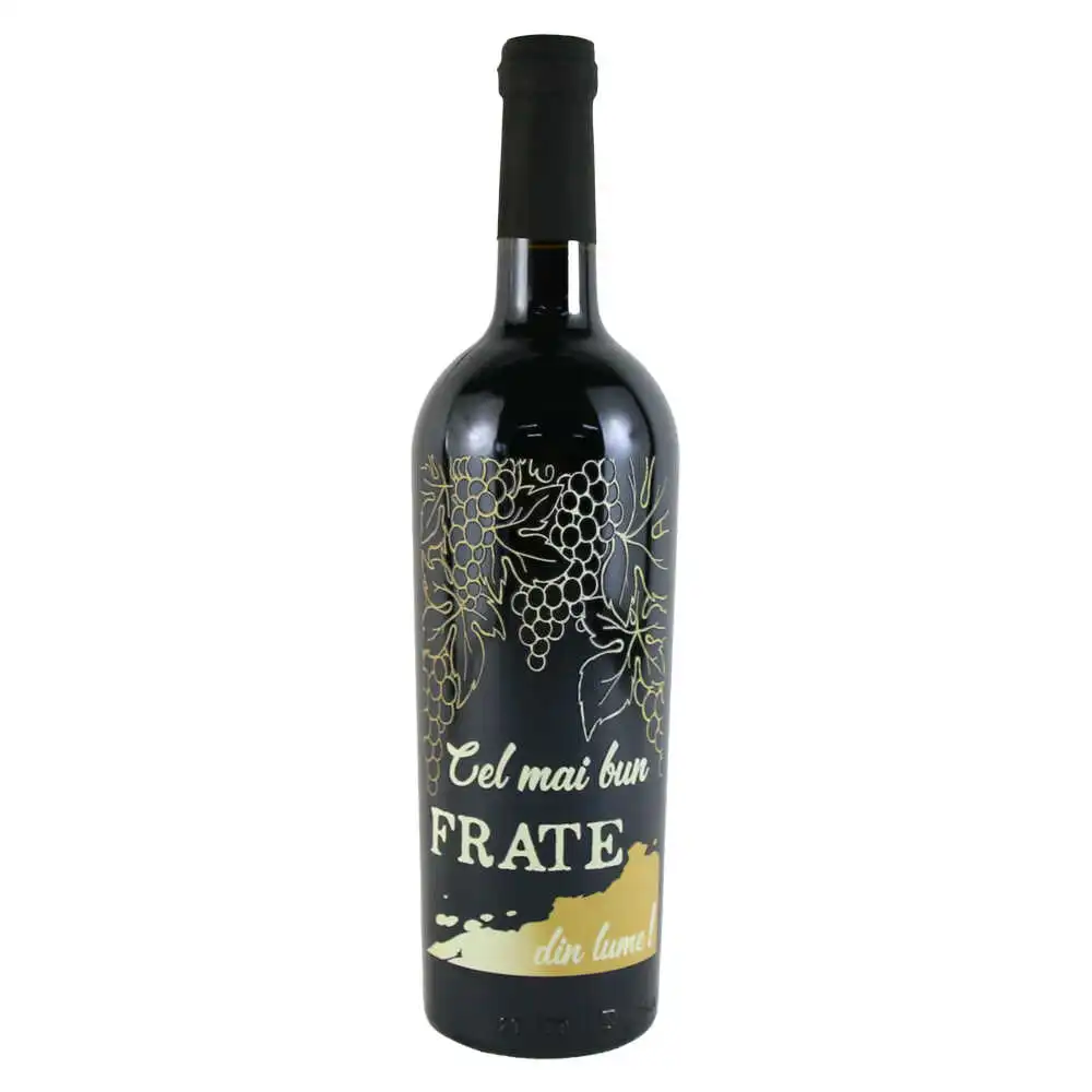 Vin rosu 750 ml "Cel mai bun Frate din lume!" Vin rosu 750 ml "Cel mai bun Frate din lume!"