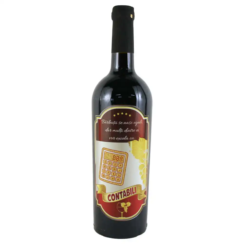 Vin rosu 750 ml "Contabili!"