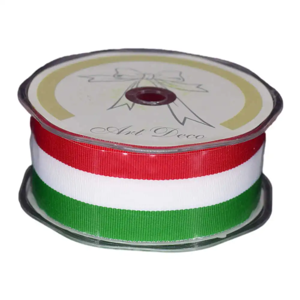 Rola panglica drapel rosu/alb/verde 40 mm x 10 m Rola panglica drapel rosu/alb/verde 40 mm x 10 m