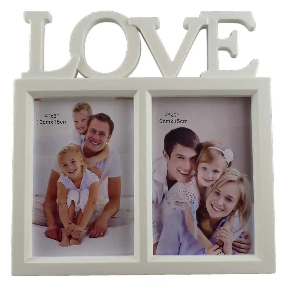 Rama foto din plastic - Dim. poza 2 buc 10x15 cm - Design Love Rama foto din plastic - Dim. poza 2 buc 10x15 cm - Design Love