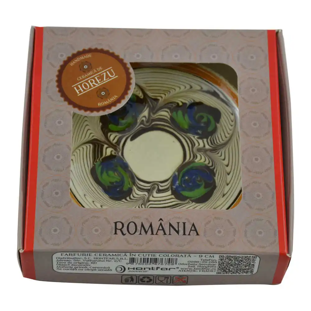 Farfurie realizata din ceramica de Horezu - Diferite modele Farfurie realizata din ceramica de Horezu - Diferite modele