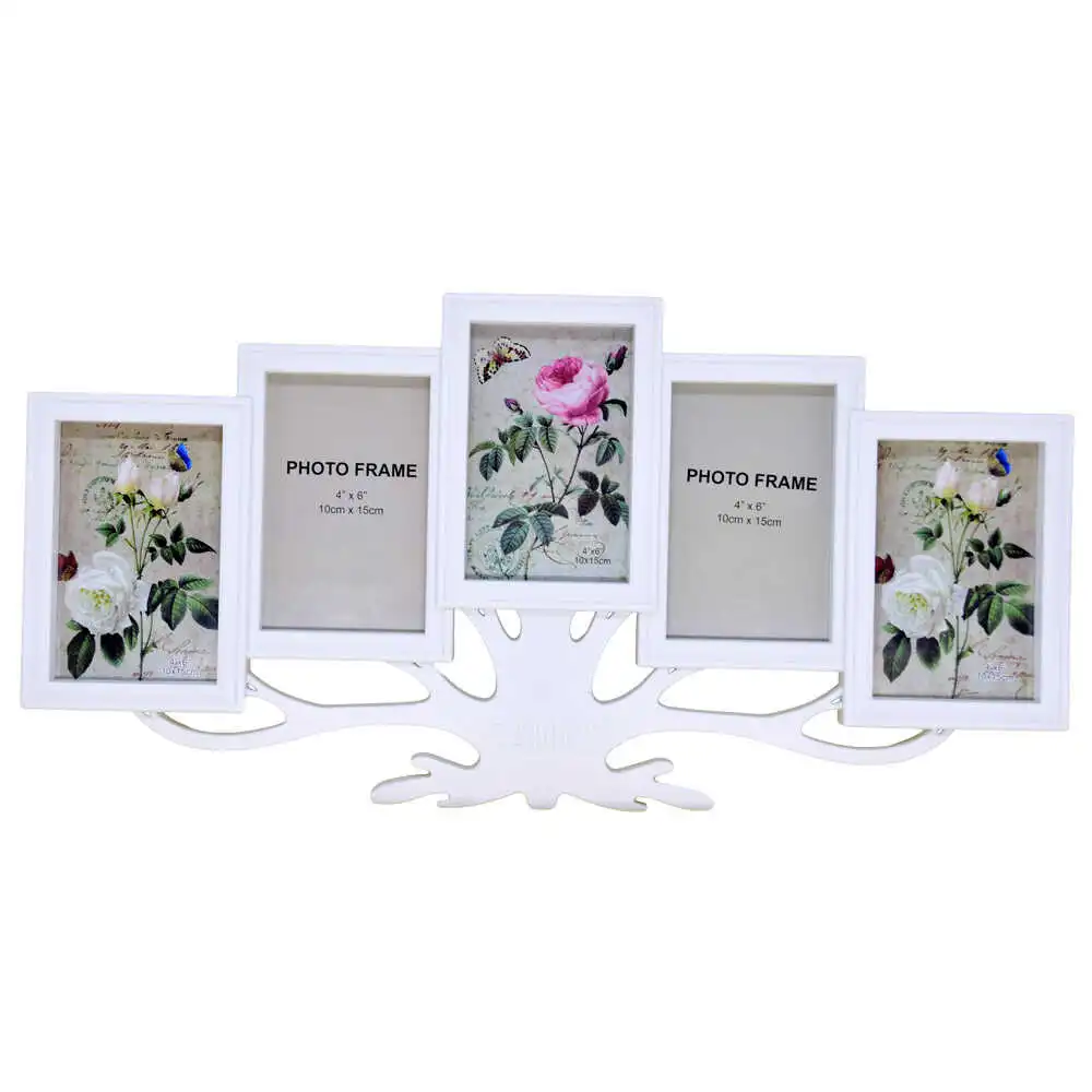 Rama foto din plastic - Dim. poza 10x15 cm - Design Copac pentru 5 fotografii